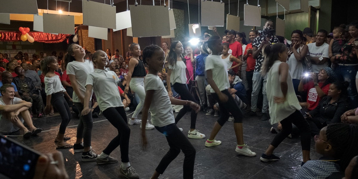 young dancers celebrate Reclaim the City's two-year anniversary 